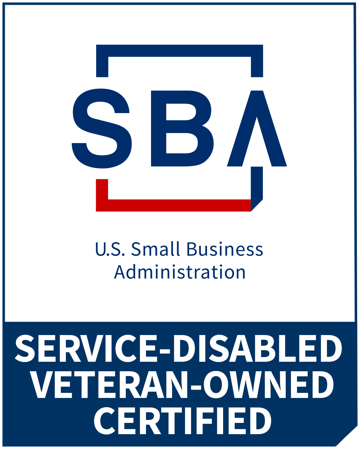 SBA certified: Service-Disabled Veteran-Owned Small Business
